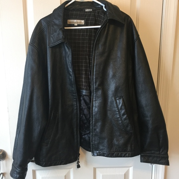 Perry Ellis Other - Perry Ellis Men's Leather Jacket  Black